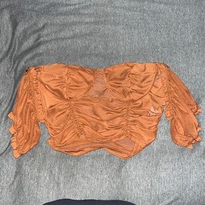 off the shoulder crop top!